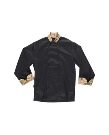 Jaleca de cozinha com botões de segurança