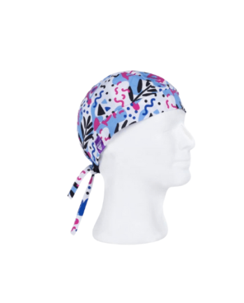 Bandana de tecido elástico e estampada formas