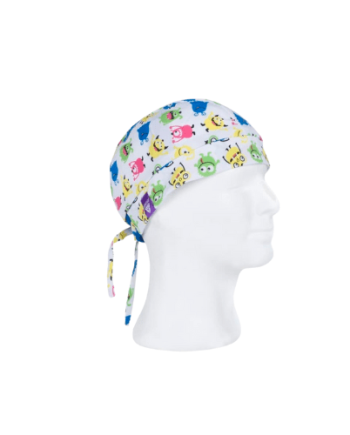 Bandana de tecido elástico e estampada monstros