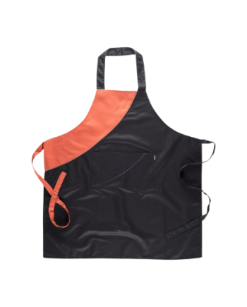 Avental de peito, bicolor, 1 bolso