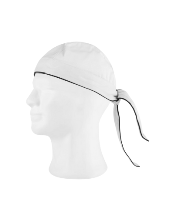 Boina de cozinha com vivos em contraste.