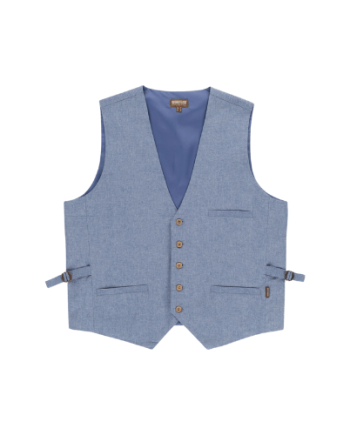 Colete de homem em ganga