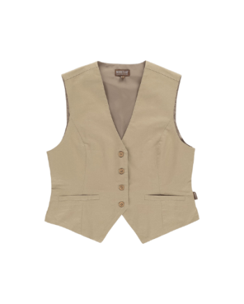 Colete de senhora em tecido canvas