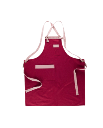 Avental com bolso lateral combinado de chapa