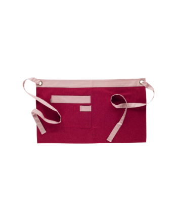 Avental francês com bolso lateral combinado de chapa