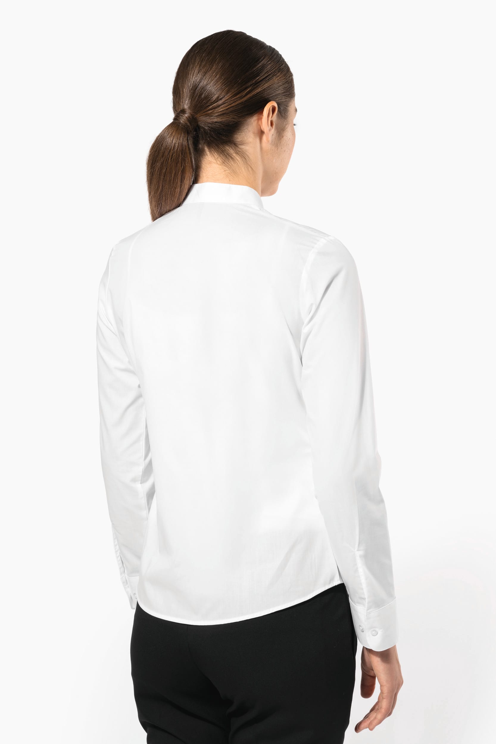 Camisa de senhora com gola à padre Kariban Hospitality
