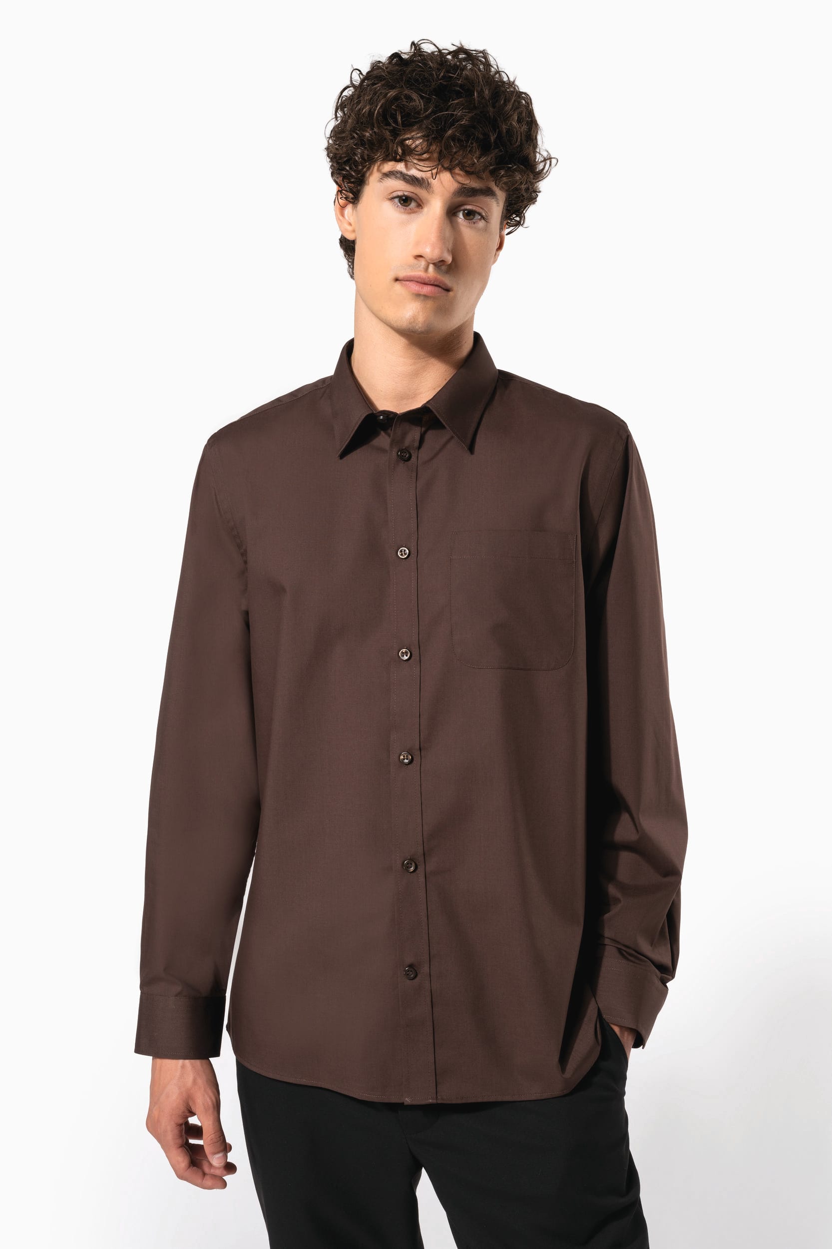 Camisa manga comprida Kariban Corporate