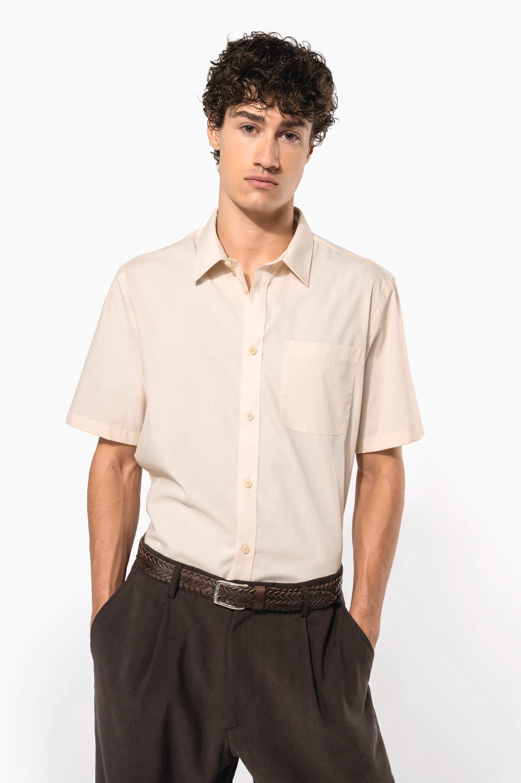 Camisa manga curta Kariban Corporate