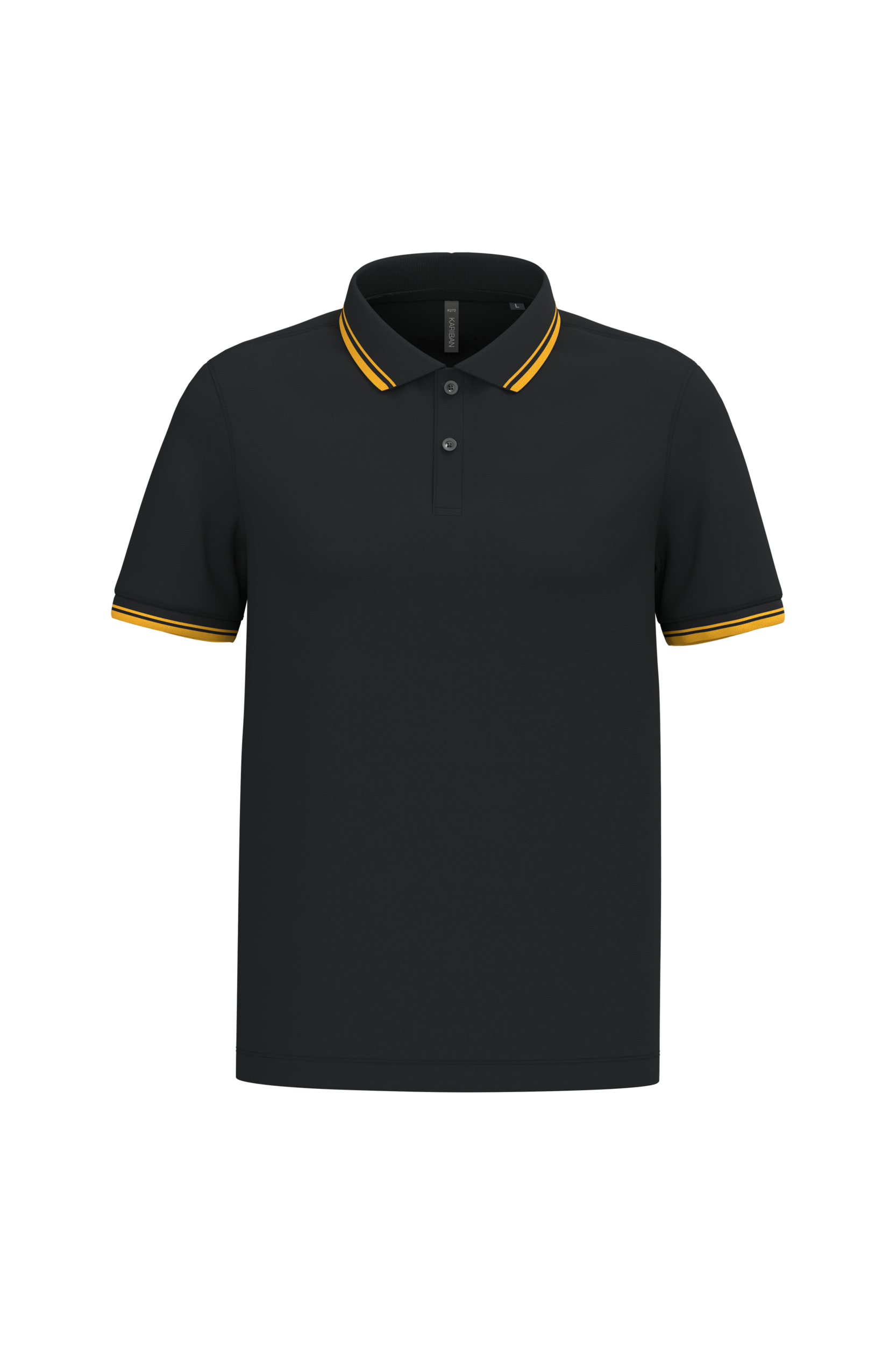 Polo Kariban com riscas em contraste