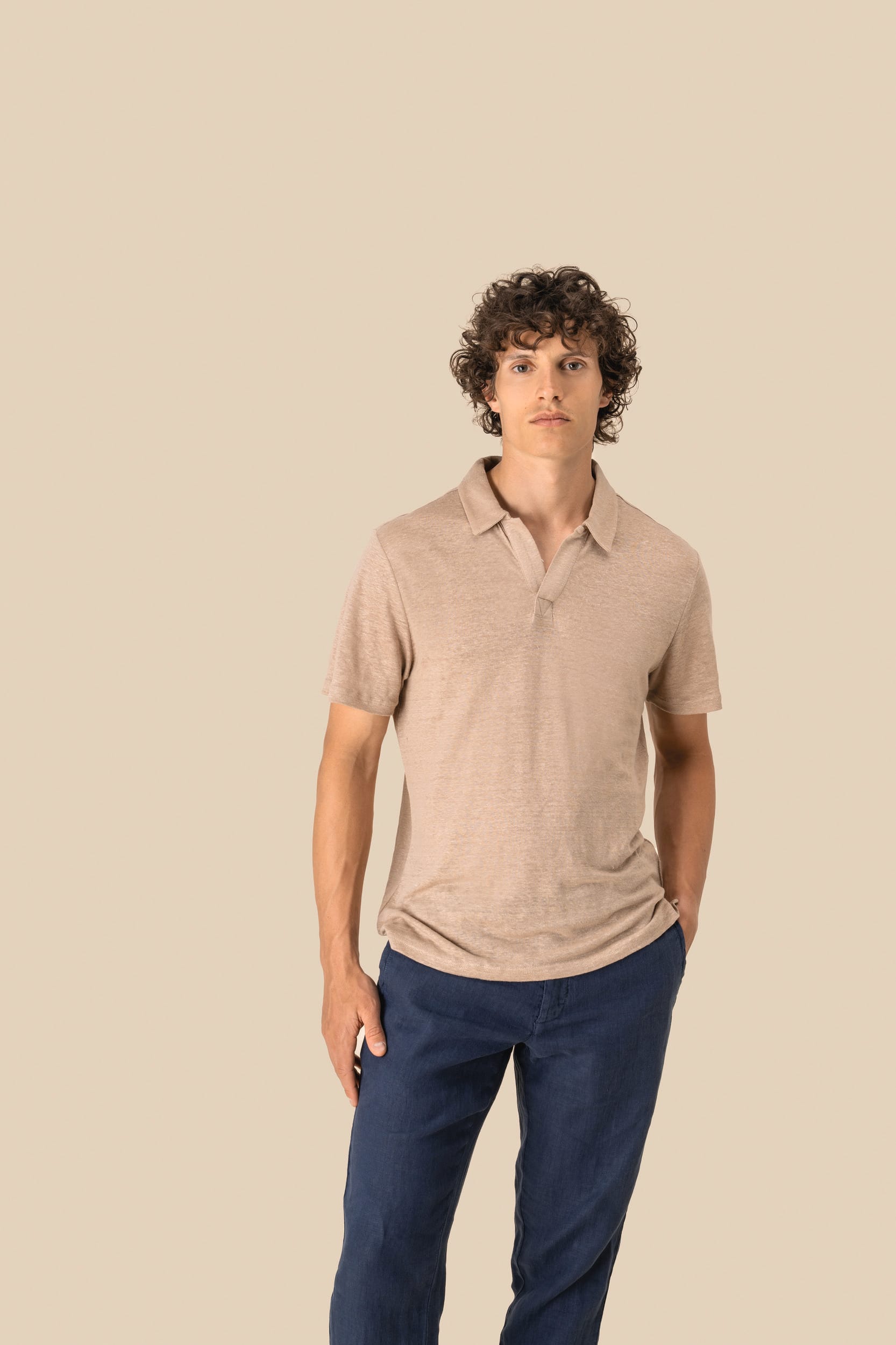 Polo em linho de homem Spasso